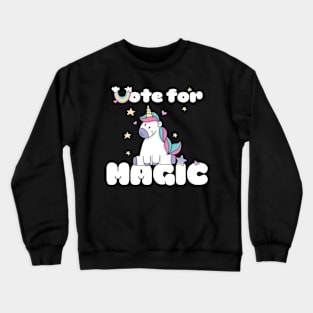 Funny vote for magic unicorn squad gifts Crewneck Sweatshirt